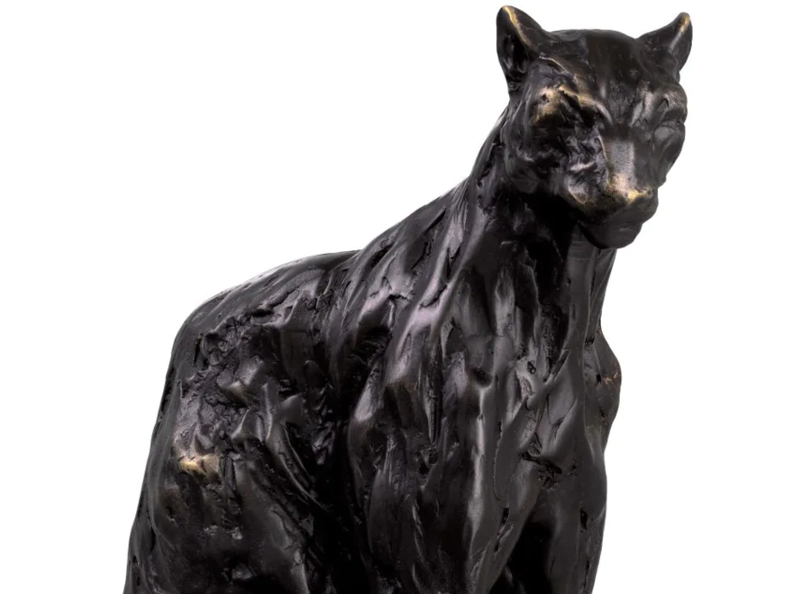 Sculptuur ' Sitting Panther'