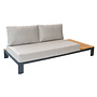Lounge set 'Mick' end module left - Anthracite Teak