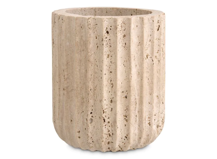 Vase 'Nava' - Travertine