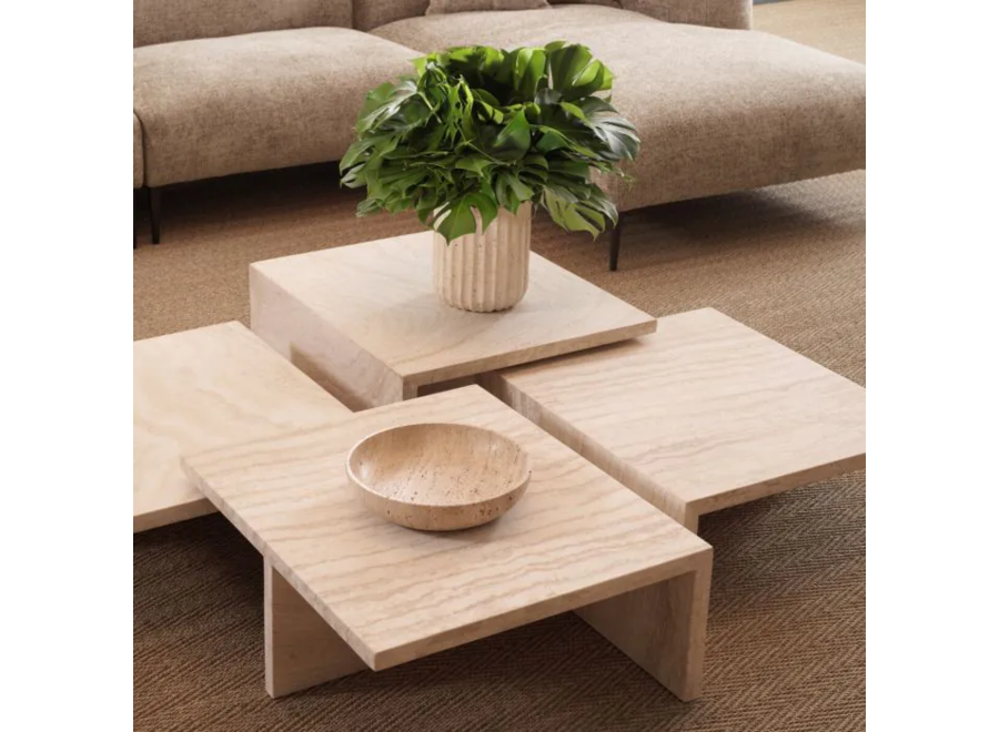Vase 'Nava' - Travertine