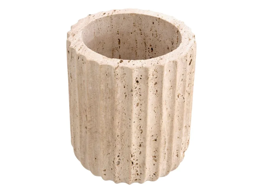 Vase 'Nava' - Travertine