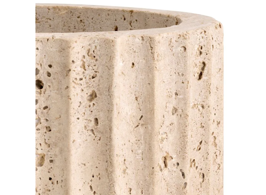Vase 'Nava' - Travertine