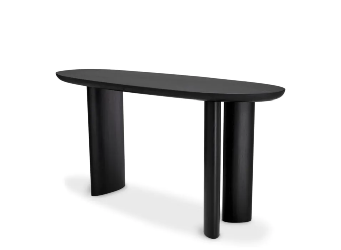 Console tafel Lindner - Black Veneer