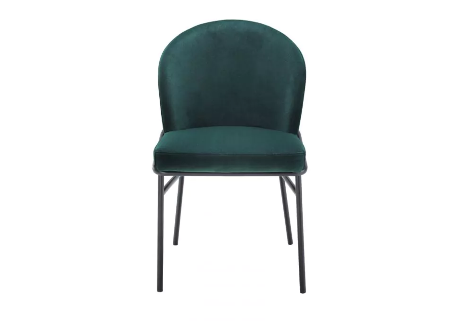 Esszimmerstuhl 'Willis' set van 2 - Savona dark green velvet - OL