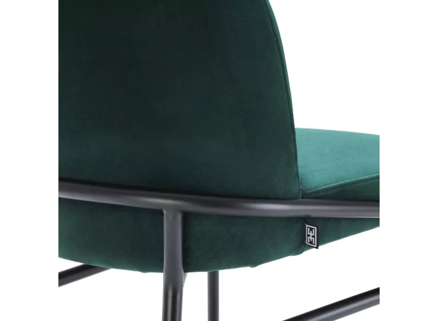 Esszimmerstuhl 'Willis' set van 2 - Savona dark green velvet - OL