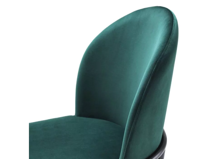 Esszimmerstuhl 'Willis' set van 2 - Savona dark green velvet - OL