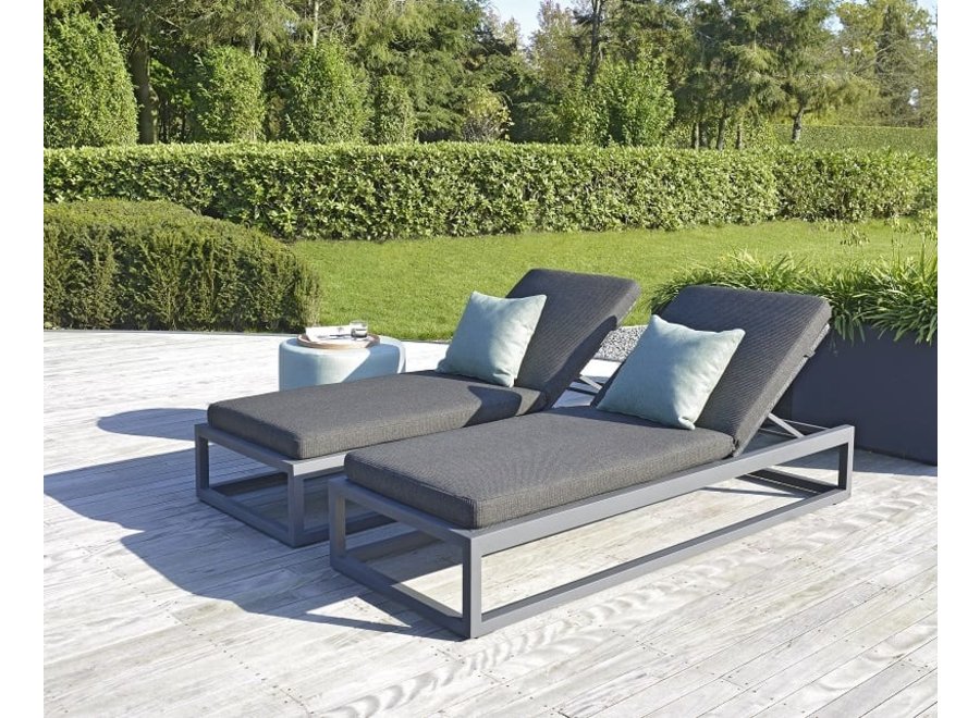 Chaise Longue 'Calcara' - Dark Grey