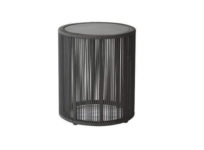 Side table 'Lagos' Ø47.5x55.5cm - Anthracite Dark Grey