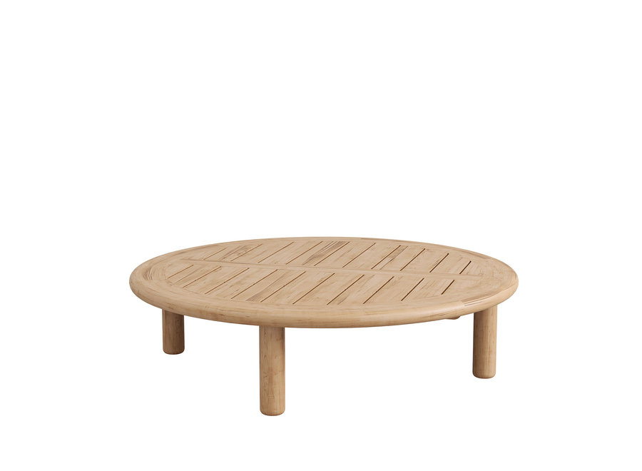 Lounge table 'Bassano' Ø110x28cm - Teak