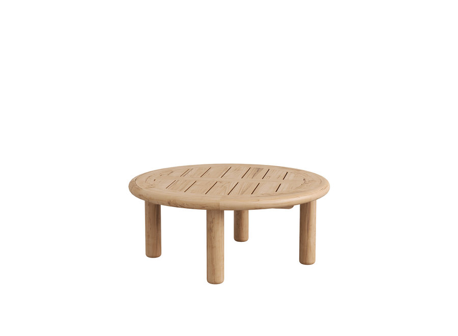 Lounge table 'Bassano' Ø80x33cm - Teak
