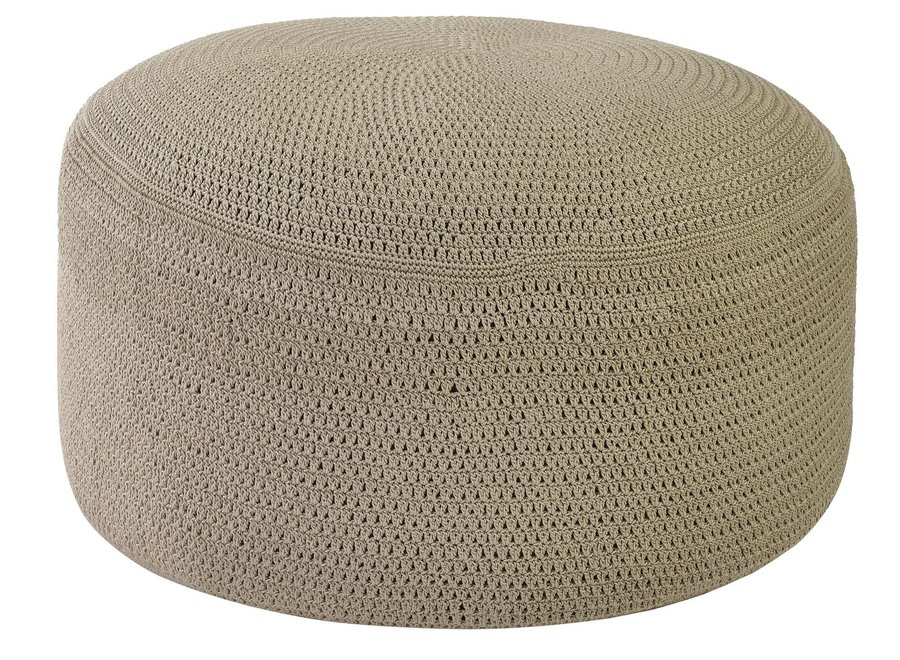 Pouf 'Crochette' Ø80cm - Sand