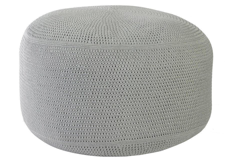 Pouf 'Crochette' Ø80cm - Iron Grey