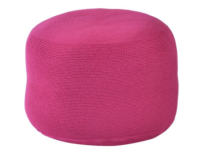 Poef 'Crochette' - Fuchsia