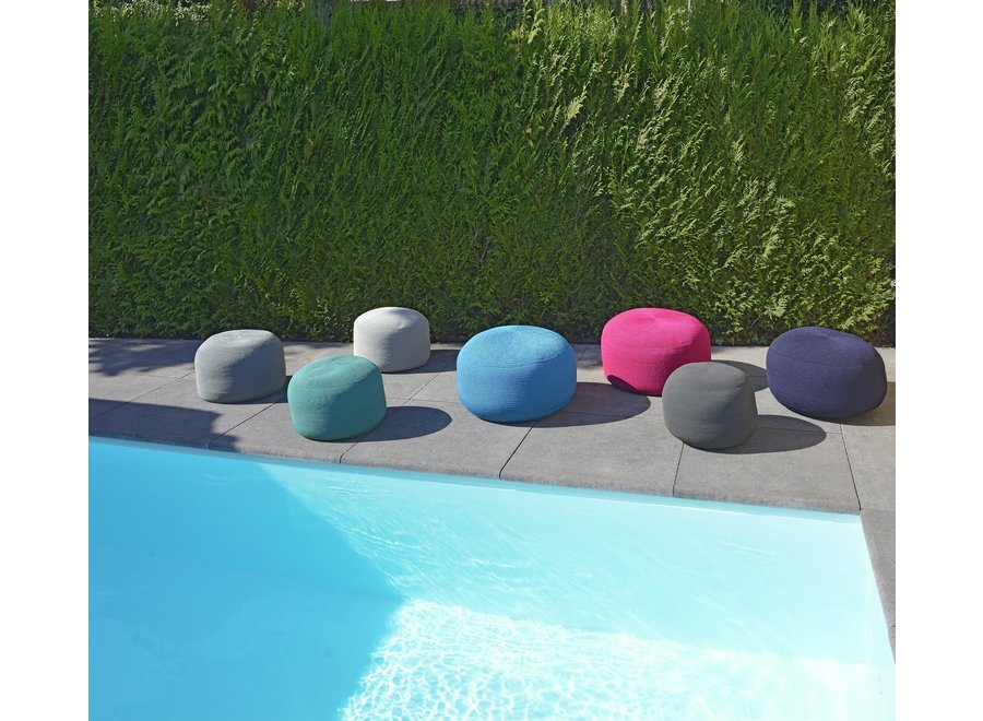 Pouf 'Crochette' - Blue Slate