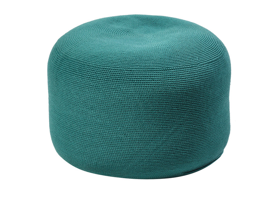 Poef 'Crochette' - Blue Slate