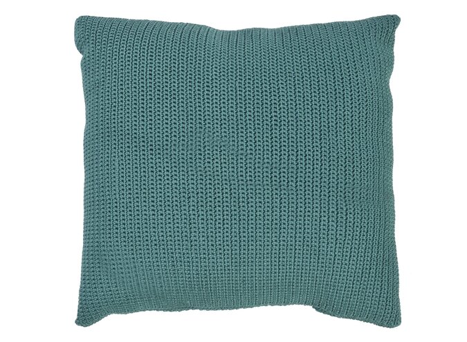 Outdoor kussen 'Crochette' 50x50cm - Blue Slate