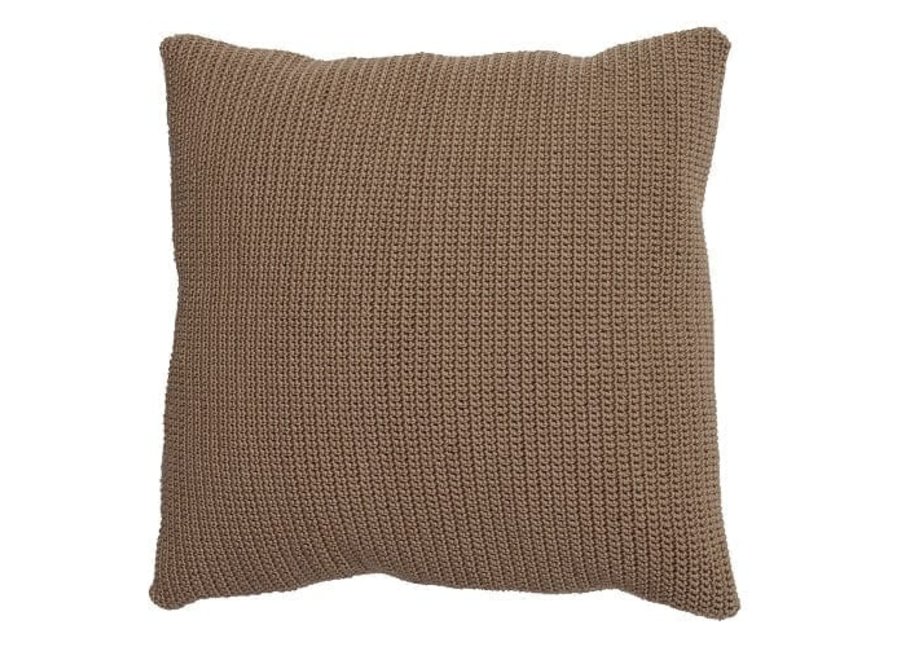 Coussin d'extérieur 'Crochette' 50x50cm - Sand