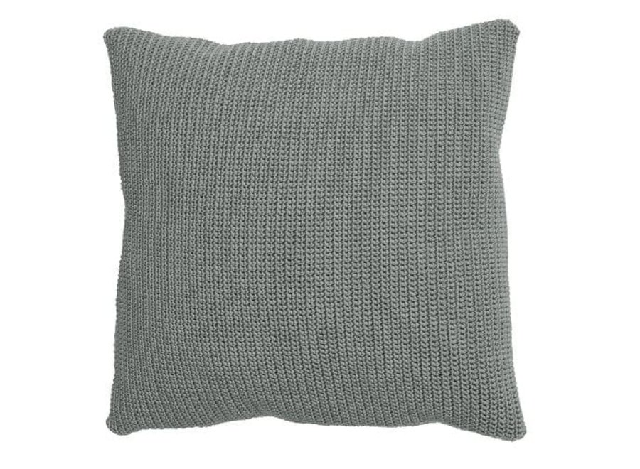 Coussin d'extérieur 'Crochette' 50x50cm - Iron Grey