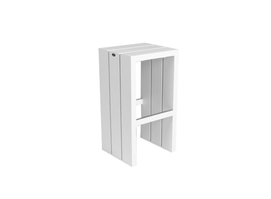 Tabouret de bar 'Samos' 42x38x78cm - White