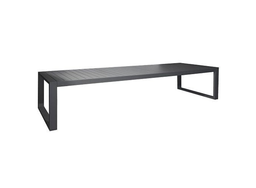 Garden table 'Vitoria' 400x100x75cm - Anthracite