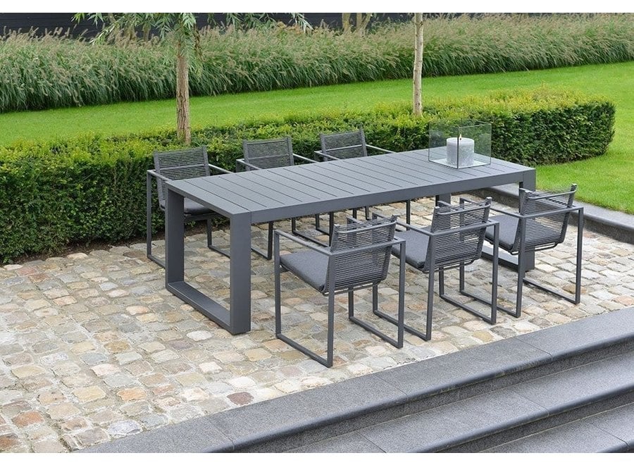 Gartentisch 'Vitoria' 240x90x75cm - Anthracite