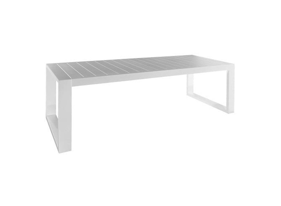 Garden table 'Vitoria' 240x90x75cm - White