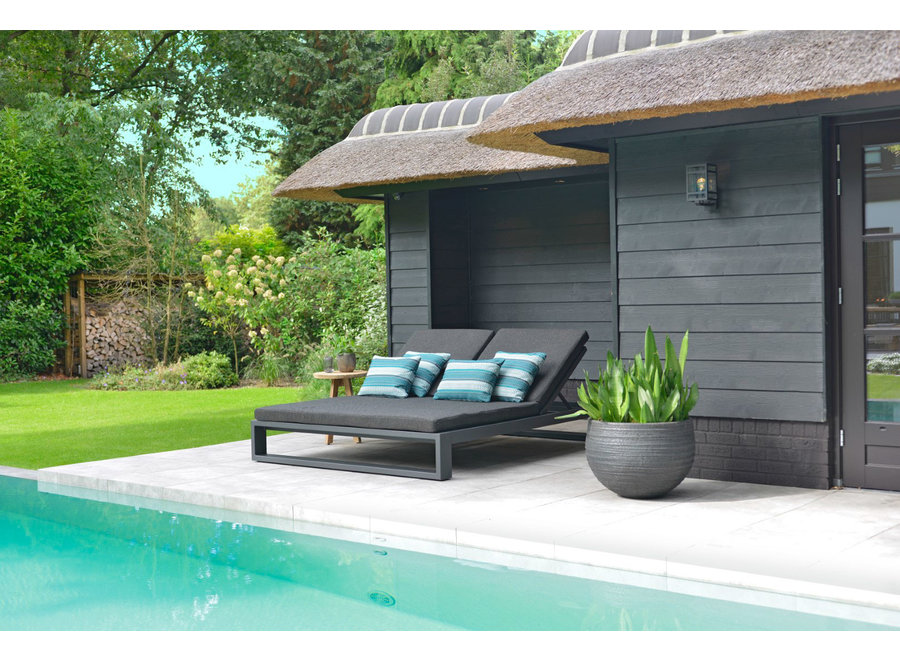 Double lounger 'Vitoria' - Anthracite