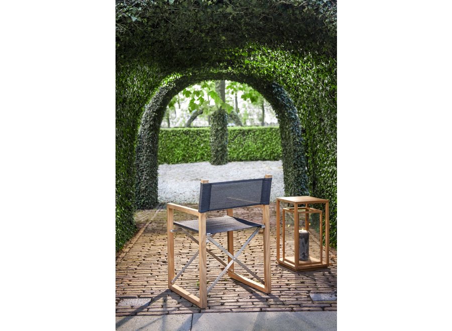 Fauteuil metteur en scène 'Antibes' - Teak/rvs/Eden Batyline Shadow