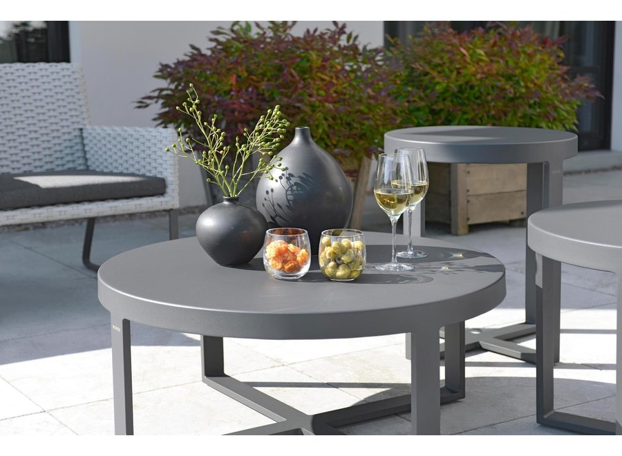 Lounge table 'Force' Ø80x35cm - Anthracite