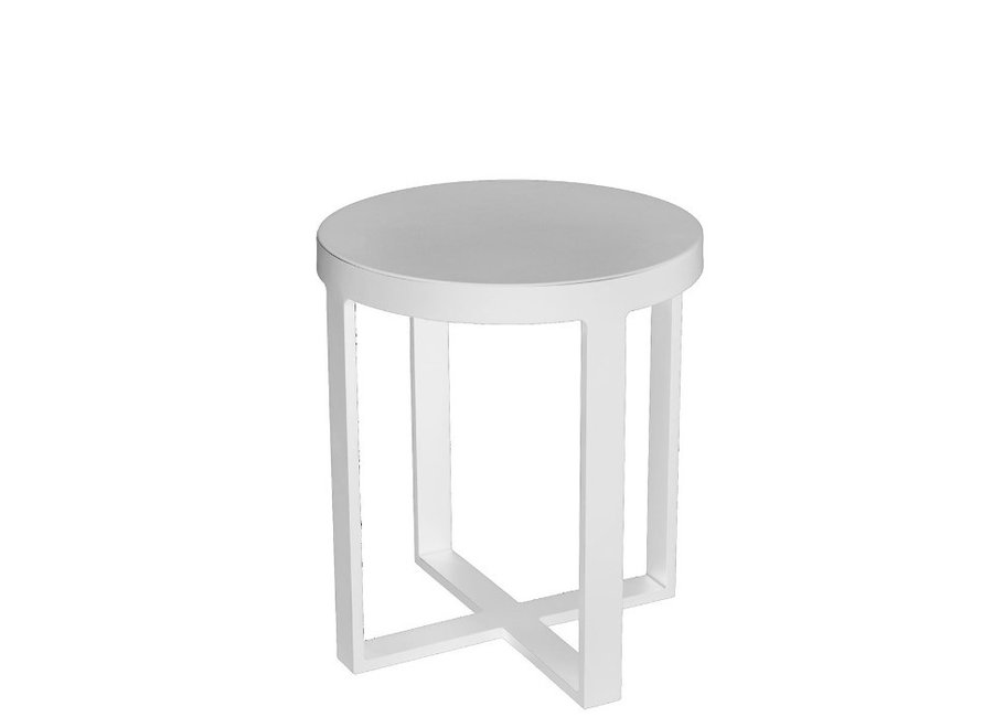 Side table 'Force' Ø48x55cm - White