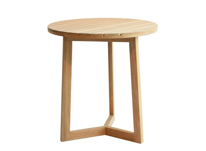 High dining table 'Limone' Ø90x95cm - Teak