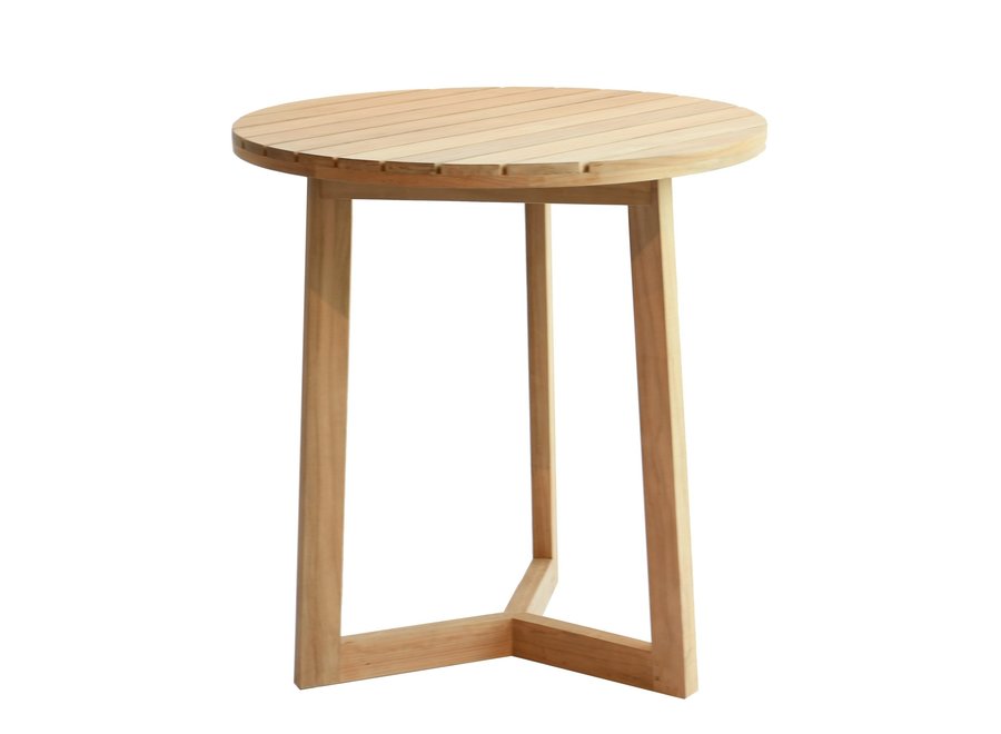 High dining table 'Limone' Ø90x95cm - Teak