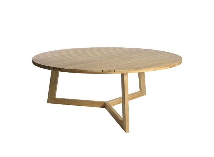 Niedriger Esstisch 'Limone' Ø184x69cm - Teak