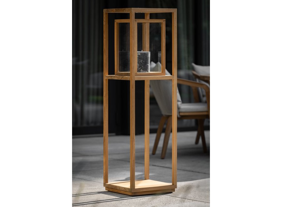 Lantern 'Positano' large - Teak