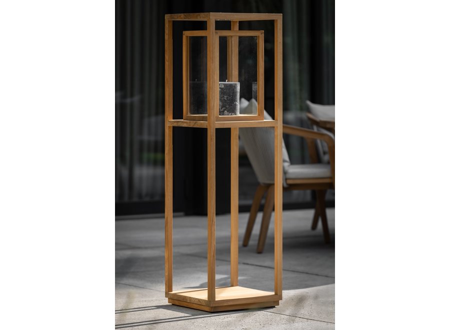 Lantern 'Positano' large - Teak