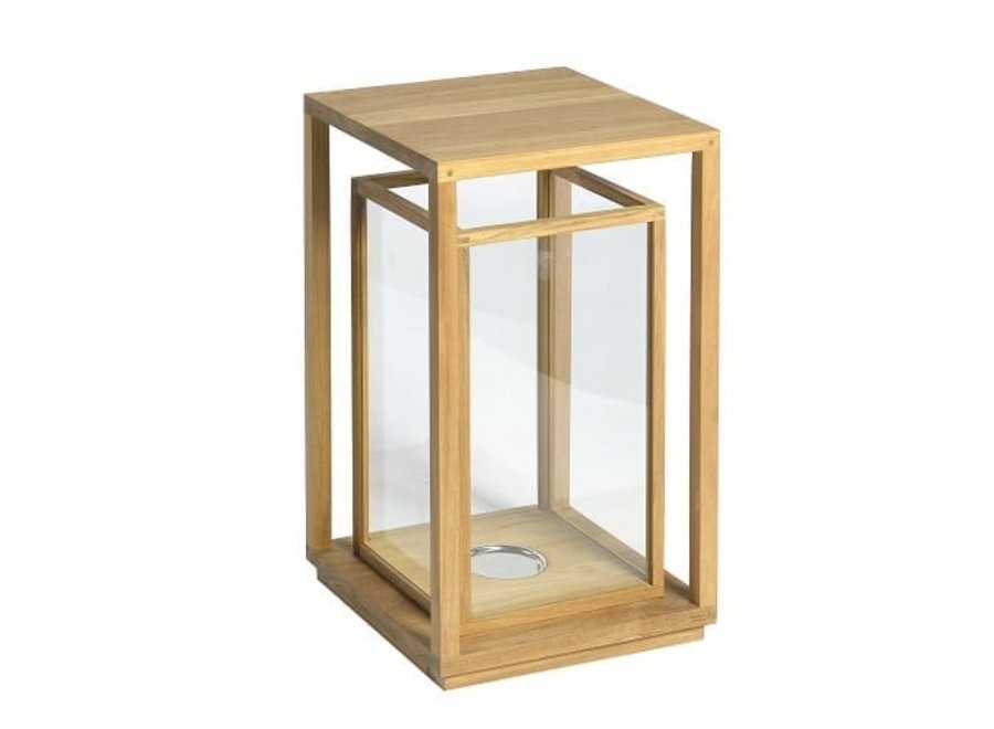 Lantern 'Positano' medium - Teak