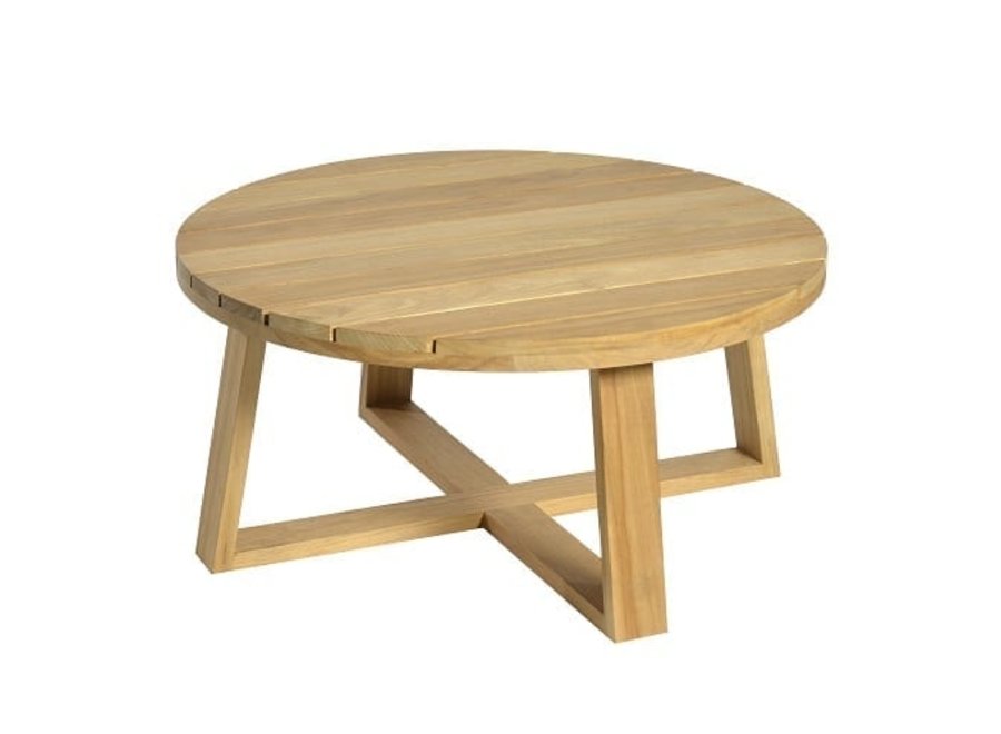 Lounge table 'Lazise' Ø80x38cm - Teak