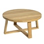 Lounge tafel 'Lazise' Ø80x38cm - Teak