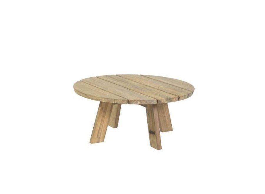 Loungetafel 'Tarifa' Ø80x35cm - Teak