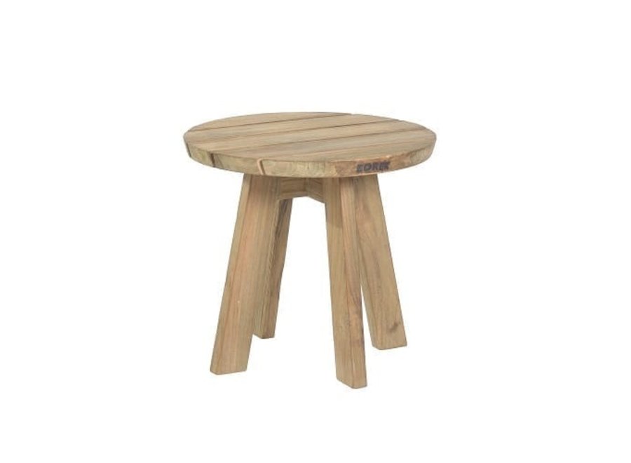 Table d'appoint 'Tarifa' Ø45,5x42,5cm - Teak