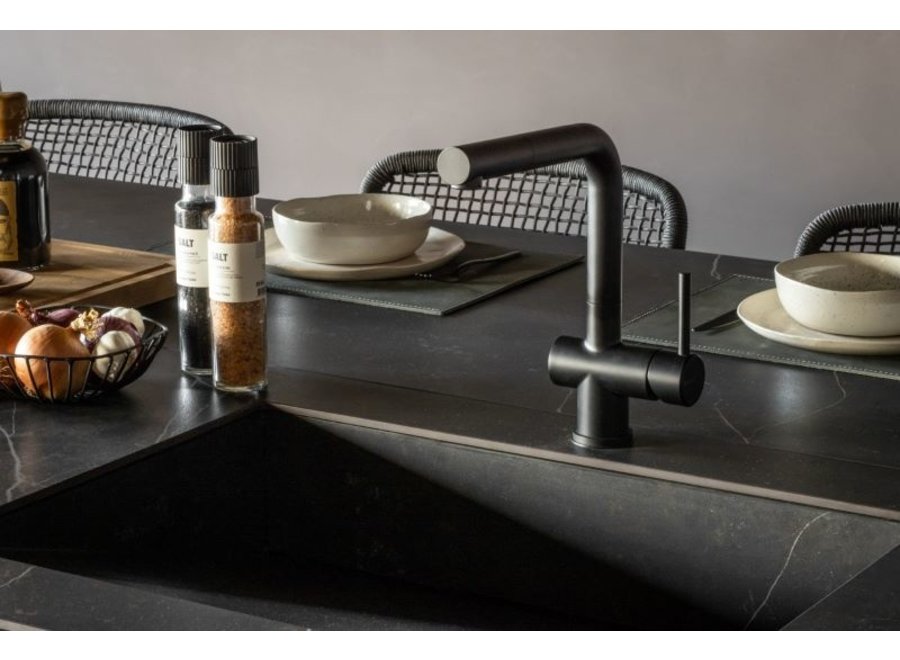 Cuisine d'extérieur 'Jamie' - Alu Anthracite/Kelya