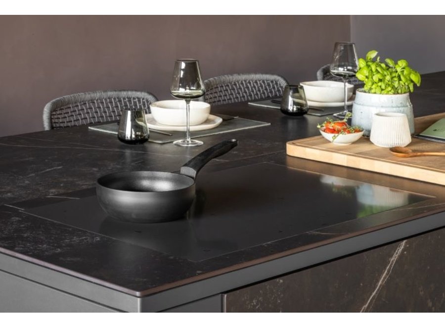 Outdoor kitchen 'Jamie' - Alu Anthracite/Kelya