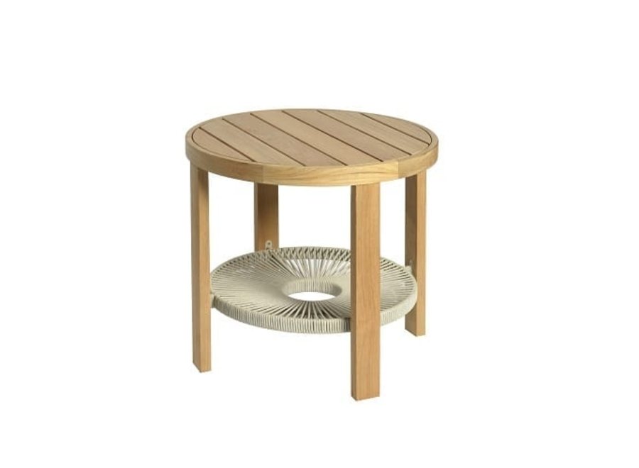 Side table 'Chepri' Ø60x56cm - Teak Natural