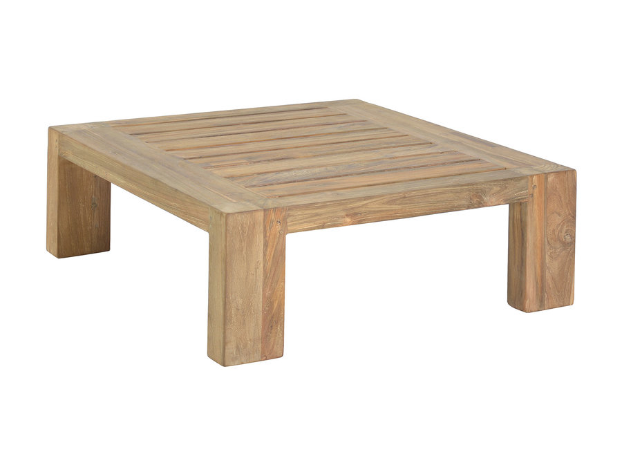 Lounge table 'Cadiz' 89x89x32cm - Teak