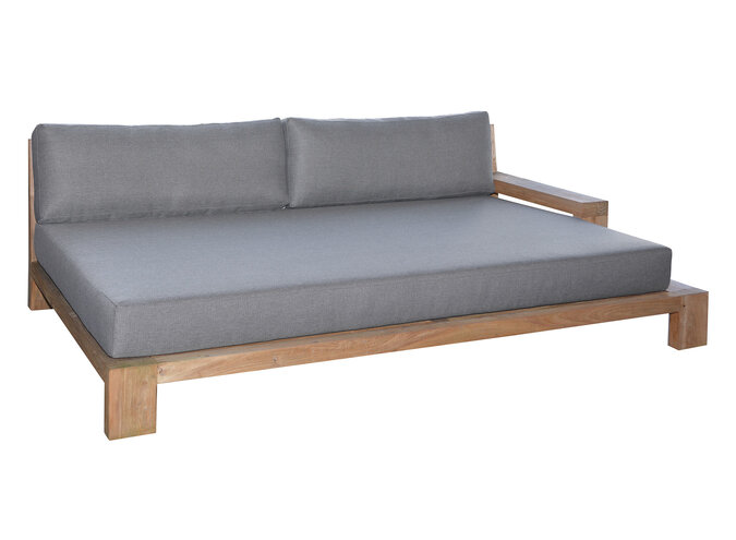 Daybed 'Cadiz' links - Teak