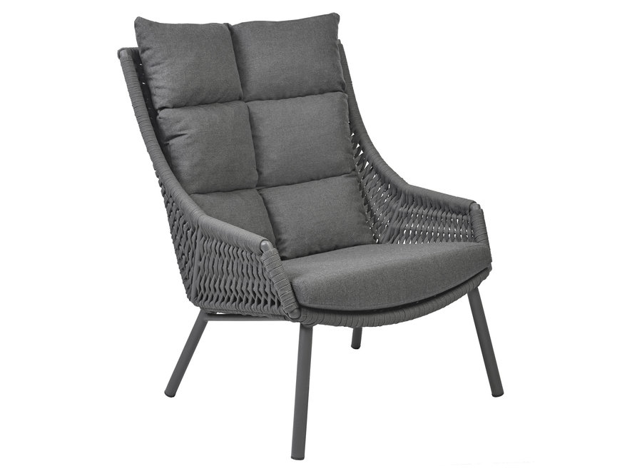 Lounge chair 'Aveiro' - Dark Grey