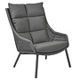 Loungestoel 'Aveiro' - Dark Grey
