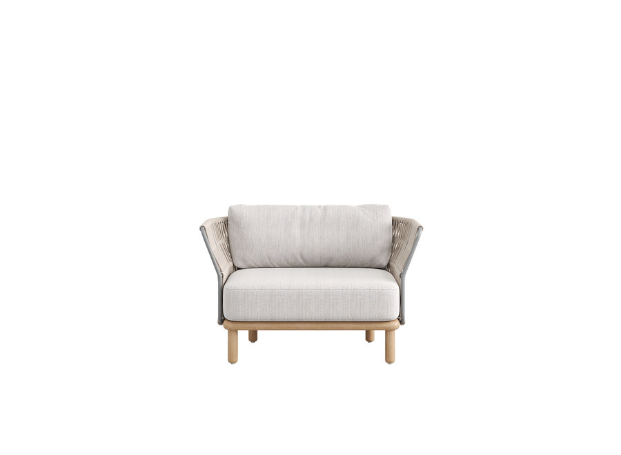 Chaise longue 'Levante' - Sepia grey
