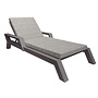 Chaise longue 'Viking' - Anthracite