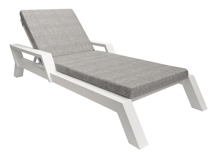 Chaise longue 'Viking' - White